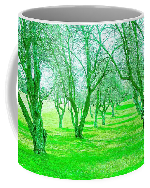 Green Trees Coffee Mug featuring the photograph Grove 3 by Marty Klar