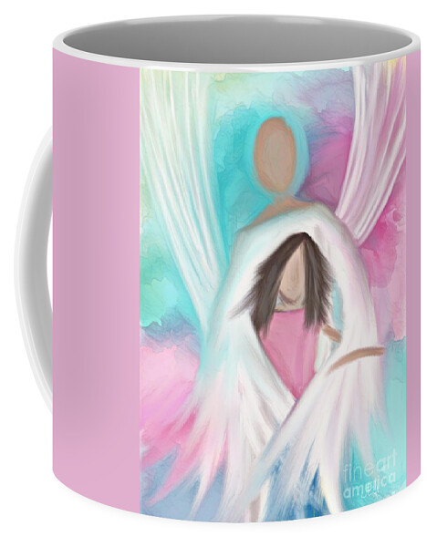 Prophet I Coffee Mug featuring the digital art Guardian Angel by Jessica Eli