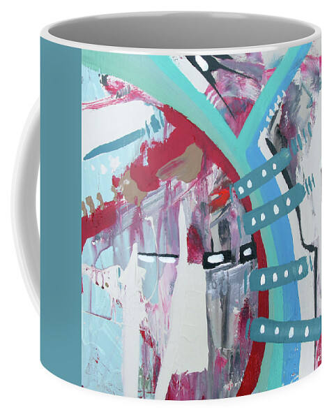  Coffee Mug featuring the painting Guitar Rythm by John Gholson