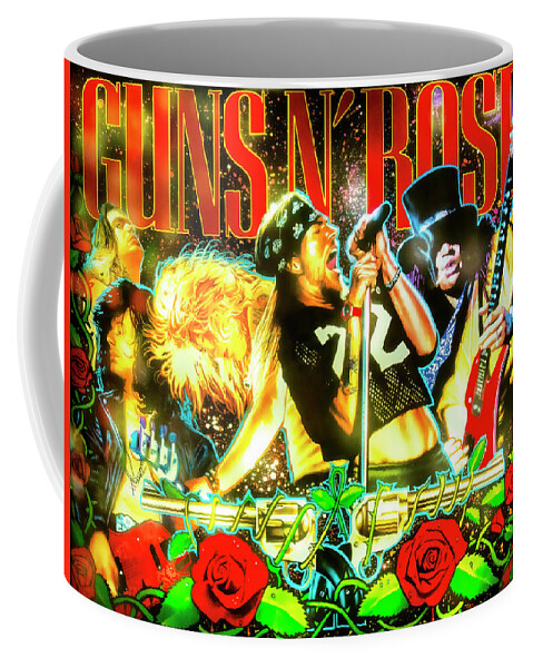 Guns And Roses Coffee Mug featuring the photograph Guns N' Roses Pinball by Dominic Piperata