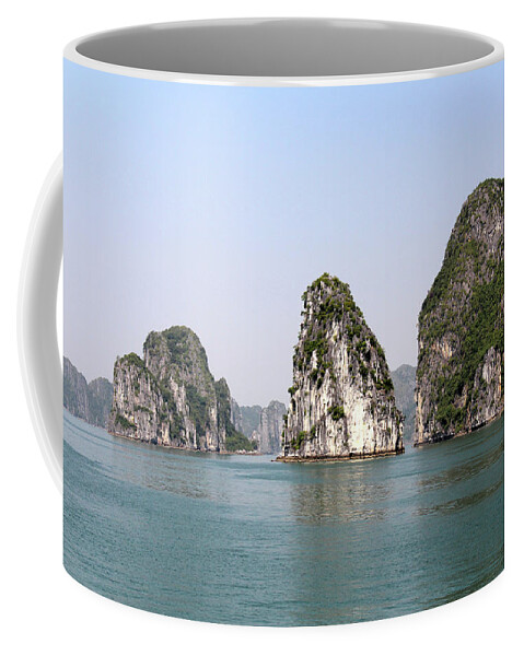 Ha Long Coffee Mug featuring the photograph Ha Long Bay - Viet Nam by Richard Krebs
