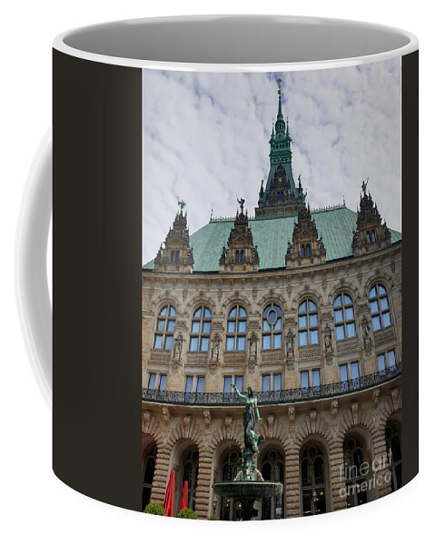 Hamburg Coffee Mug featuring the photograph Hamburg City Hall - Courtyard View by Yvonne Johnstone