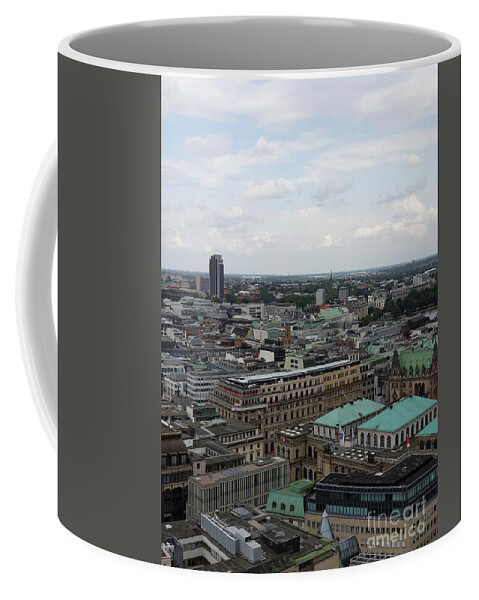 Hamburg Coffee Mug featuring the photograph Hamburg Rooftops View by Yvonne Johnstone