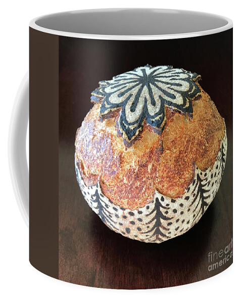 Bread Coffee Mug featuring the photograph Hand Painted Sourdough Seed Pods 2 by Amy E Fraser