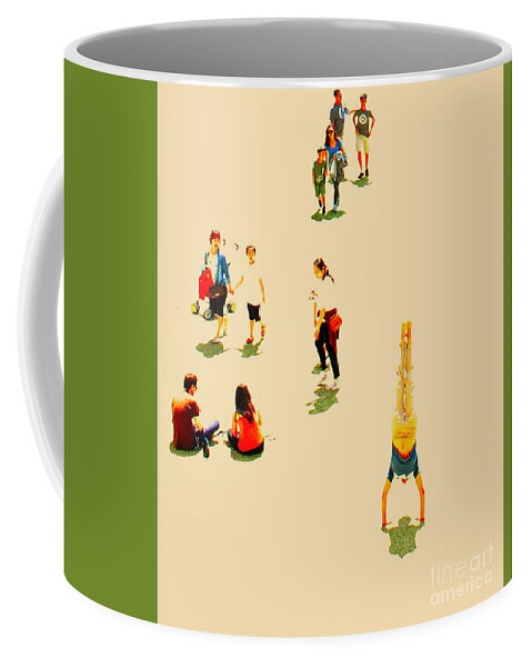 Handstand Coffee Mug featuring the photograph Handstand by FD Graham