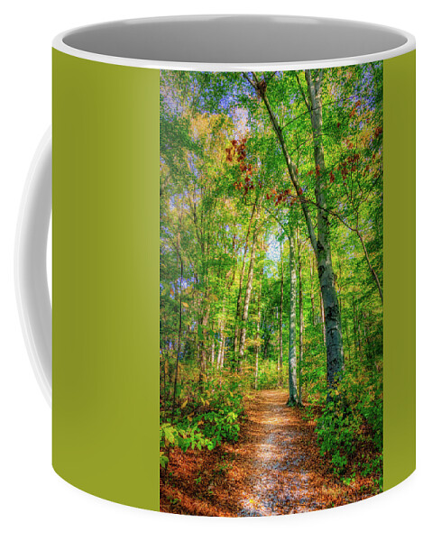 Autumn Coffee Mug featuring the photograph Happy Trails by Tom Mc Nemar