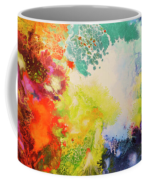 Harmonic Vibrations Coffee Mug featuring the painting Harmonic Vibrations by Sally Trace