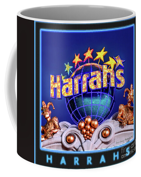 Harrahs Casino Coffee Mug featuring the photograph Harrahs Gallery Button by Aloha Art