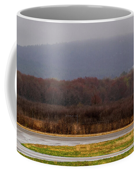 Misty Coffee Mug featuring the photograph Hazy Hill by William Bretton
