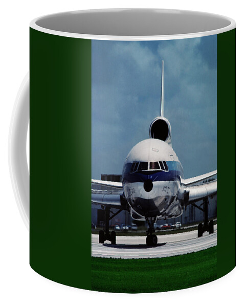 Eastern Airlines Coffee Mug featuring the photograph Head-on Eastern Airlines L-1011 by Erik Simonsen
