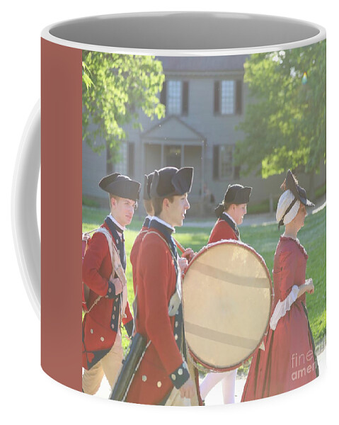 Colonial Williamsburg Coffee Mug featuring the photograph Headed to the Party by Lara Morrison
