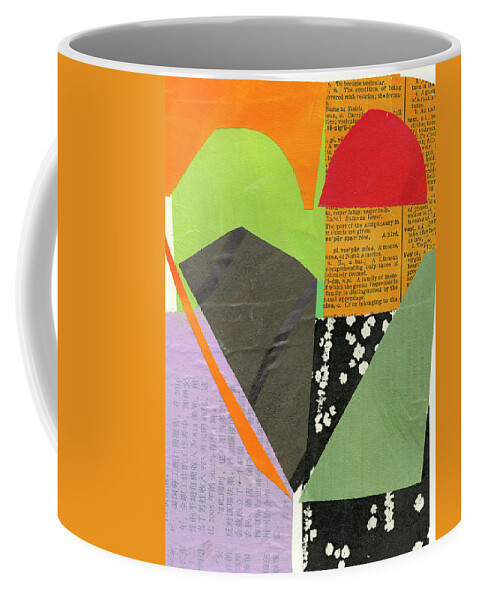 Abstract Art Coffee Mug featuring the painting Heart #45 by Jane Davies
