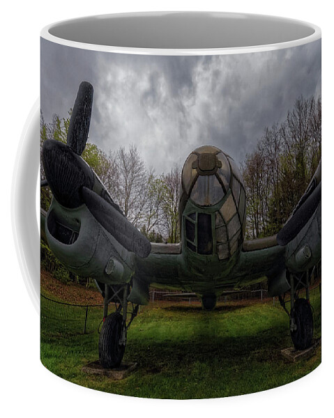 Heinkel Coffee Mug featuring the photograph Heinkel HE111 H16 by Thomas Hall