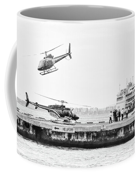 Helicopters Coffee Mug featuring the photograph Heliport Dance by Cate Franklyn