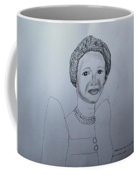 Jesus Christ Coffee Mug featuring the painting Her Royal Highness Nnabagereka Sylvia Nagginda by Gloria Ssali