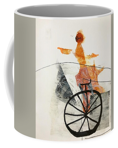 Watercolor Coffee Mug featuring the painting He's a Big Wheel by Carole Johnson