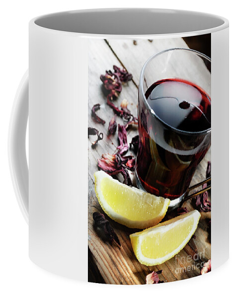 Tea Coffee Mug featuring the photograph Hibiscus Tea by Jelena Jovanovic