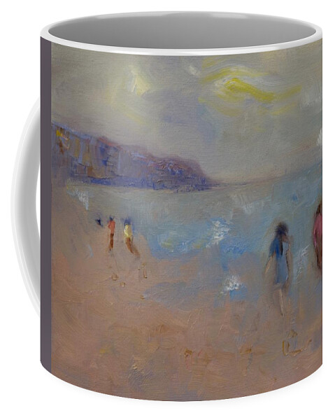 Oil Painting Coffee Mug featuring the painting High Tide by Suzy Norris