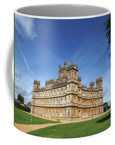 Highclere Castle Coffee Mug featuring the photograph Highclere Castle aka Downton Abbey by Joe Schofield
