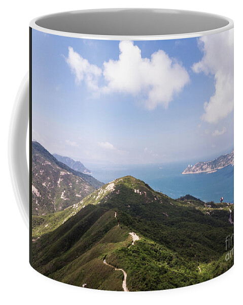 China - East Asia Coffee Mug featuring the photograph Hong Kong dragon back by Didier Marti