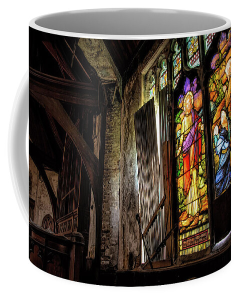 Abandoned Coffee Mug featuring the photograph Hope Among The Ruins by Kristia Adams