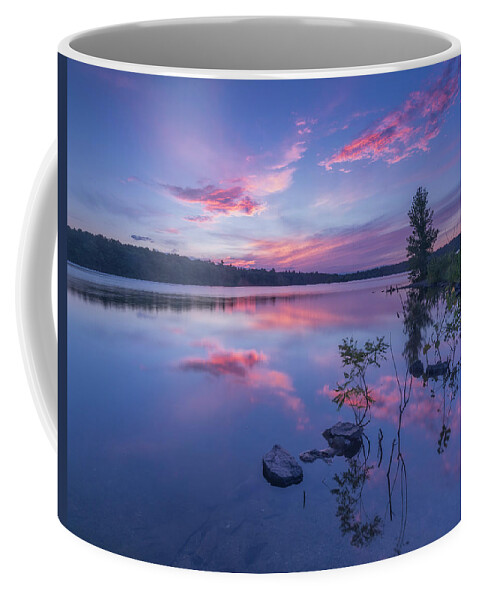 Horn Pond Coffee Mug featuring the photograph Horn Pond Sunset by Rob Davies