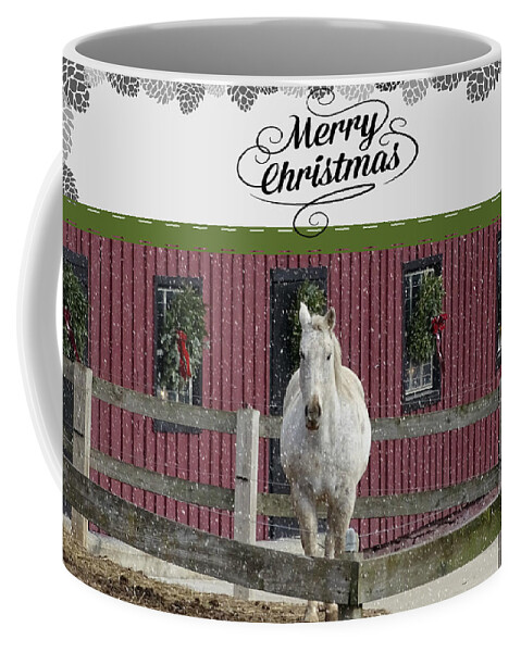 Horse Card Coffee Mug featuring the photograph Horse Card by Dark Whimsy