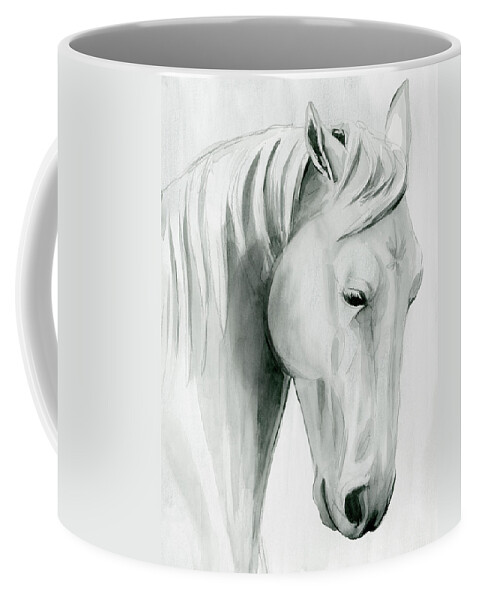 Western+horses Coffee Mug featuring the painting Horse Whisper II by Grace Popp
