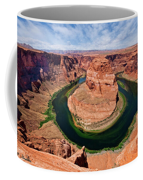 Arid Climate Coffee Mug featuring the photograph Horseshoe Bend on the Colorado River by Jeff Goulden