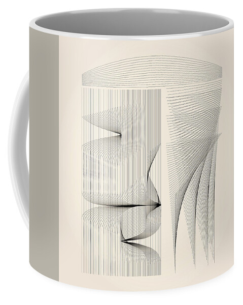 Digital Coffee Mug featuring the digital art House by Kevin McLaughlin