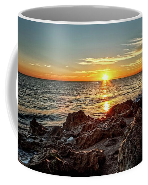 Beach Coffee Mug featuring the photograph House of Refuge Beach 7 by Steve DaPonte