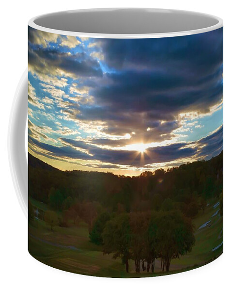Sun Coffee Mug featuring the photograph Hunt Valley Sunset by Chris Montcalmo