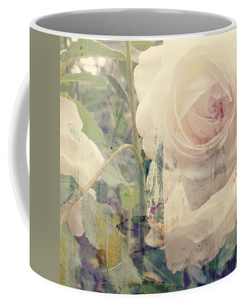 White Rose Coffee Mug featuring the mixed media I Can't Stop Loving You by Paul Lovering