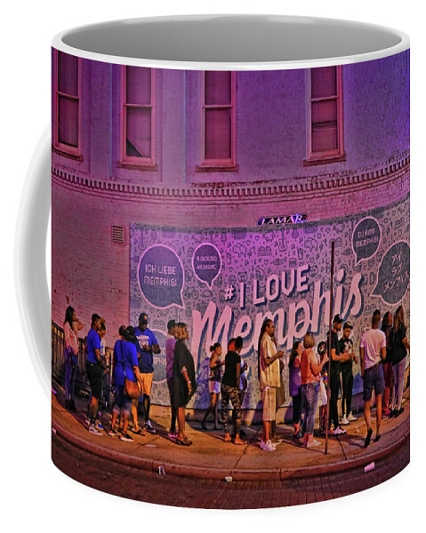 Love Coffee Mug featuring the photograph I Love Memphis Mural by Allen Beatty