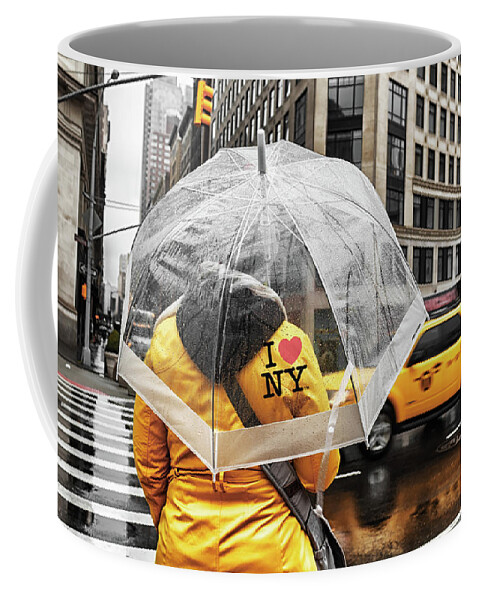 New York Coffee Mug featuring the photograph I Love NY by Alison Frank