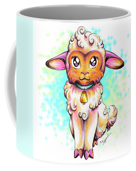 Art Coffee Mug featuring the drawing I Want My Shepherd by Sipporah Art and Illustration