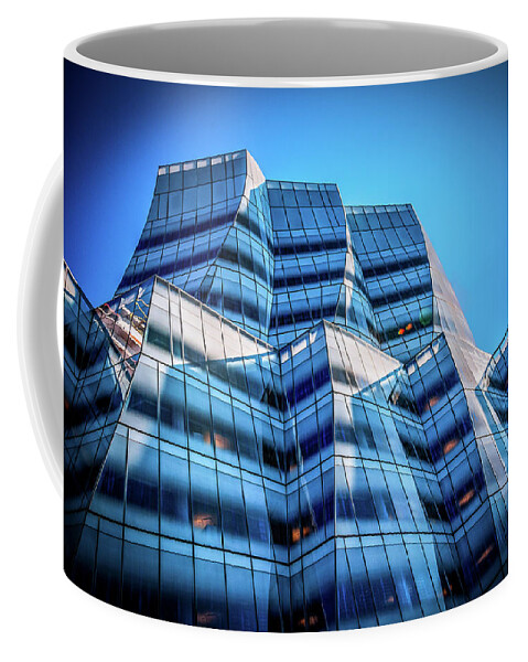 Building Coffee Mug featuring the photograph IAC Frank Gehry Building by Louis Dallara