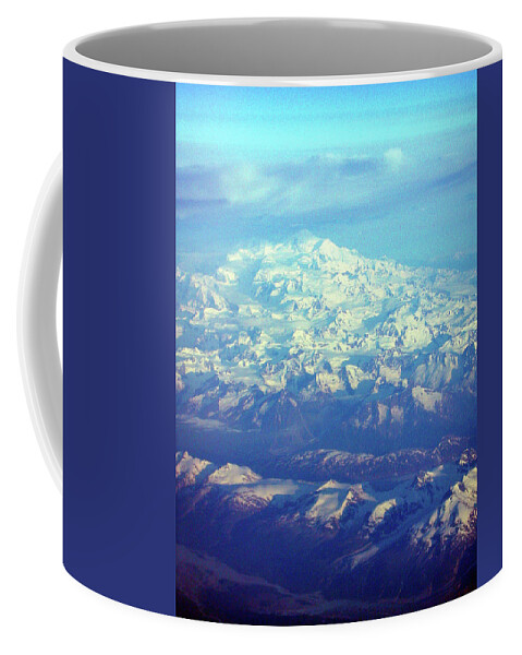 Alaska Coffee Mug featuring the photograph Ice Covered Mountain Top by Mark Duehmig