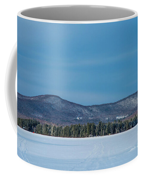 Maine Coffee Mug featuring the photograph Ice Fishing by Alana Ranney