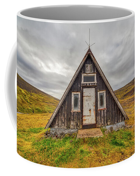 David Letts Coffee Mug featuring the photograph Iceland Chalet by David Letts