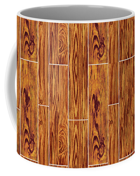 Background Coffee Mug featuring the drawing Illustration of hardwood floor by CSA Images