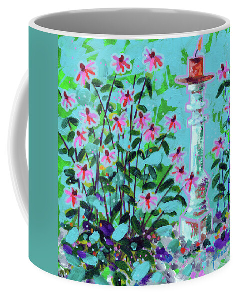 Flowers Coffee Mug featuring the painting I'm Gonna Shine by Adele Bower