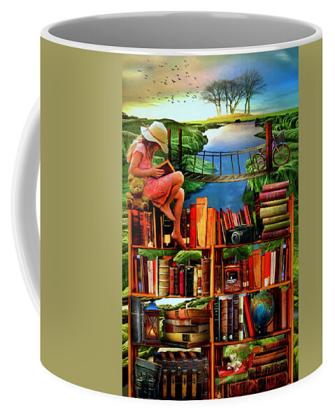 Spring Coffee Mug featuring the digital art Imagination by Debra and Dave Vanderlaan