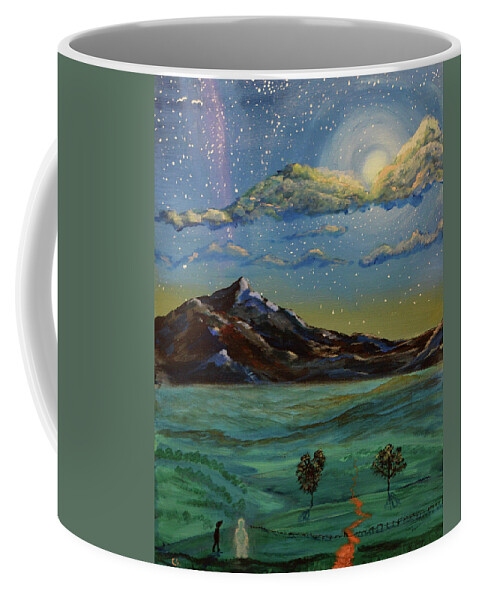 Night Coffee Mug featuring the painting In my Dreams by Chance Kafka