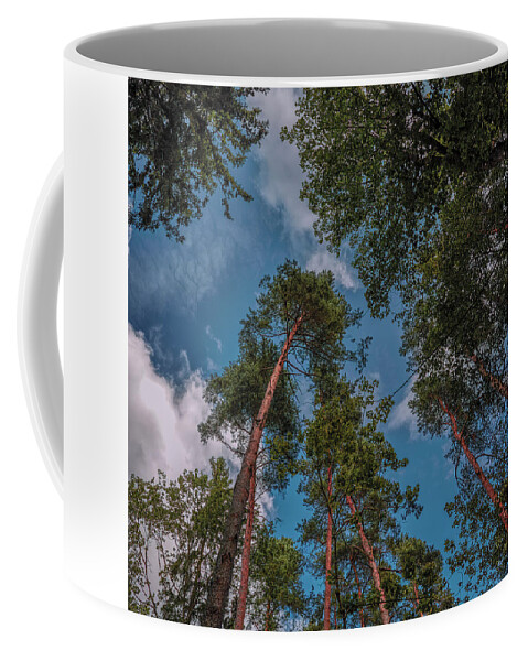 In The Blue Coffee Mug featuring the photograph In The Blue #i0 by Leif Sohlman