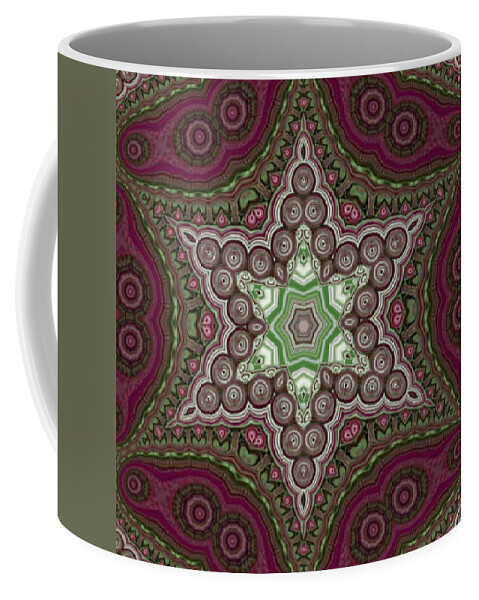 Red Coffee Mug featuring the digital art In the Holiday Spirit by Designs By L