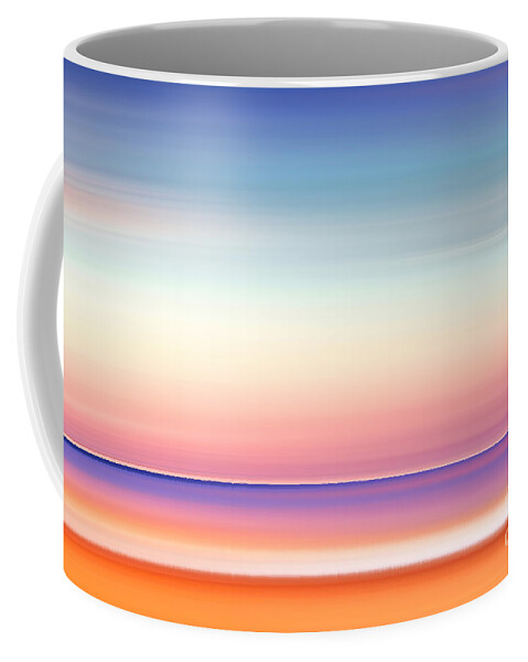 India Coffee Mug featuring the photograph India Colors - Abstract Wide Daybreak by Stefano Senise