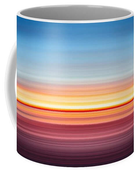 India Coffee Mug featuring the photograph India Colors - Abstract Wide Sunset by Stefano Senise