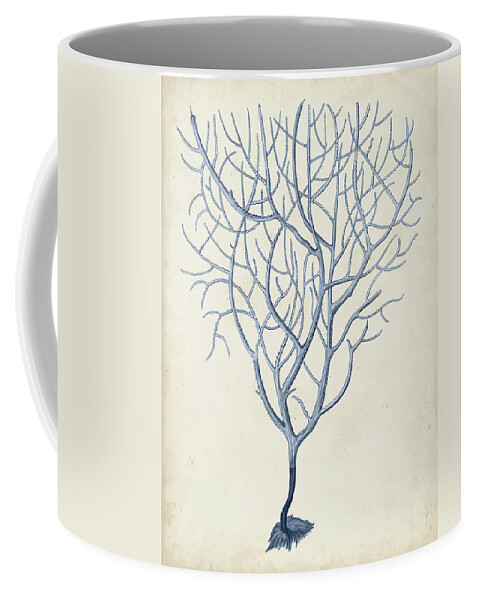 Coastal Coffee Mug featuring the painting Indigo Coral IIi by Vision Studio