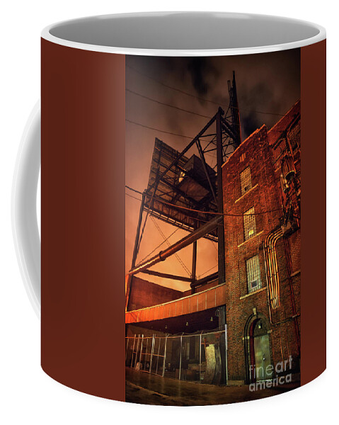 Alley Coffee Mug featuring the photograph Industrial Sky by Bruno Passigatti